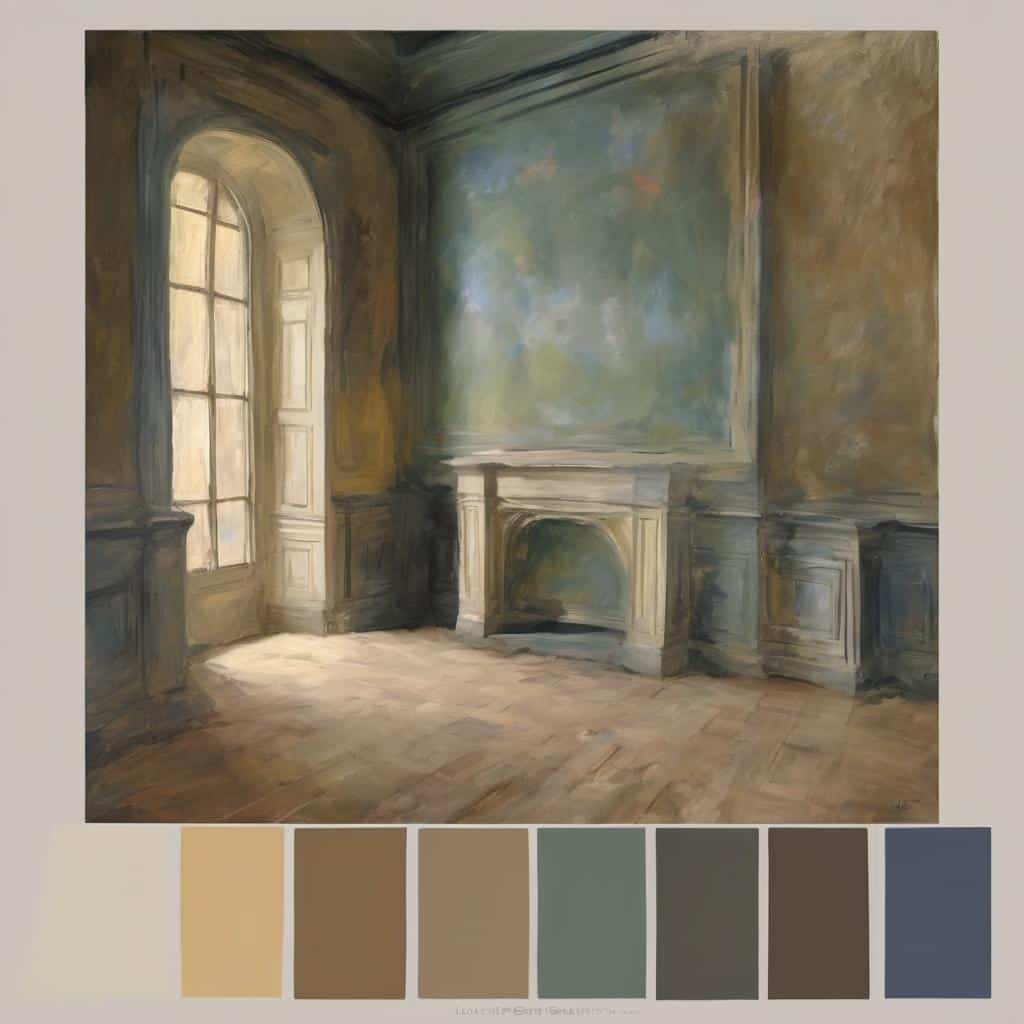 Καλλιτεχνική εικόνα εσωτερικού χώρου με άνεμο και φως, ησυχία και αισθητική της σιγής στην τέχνη.