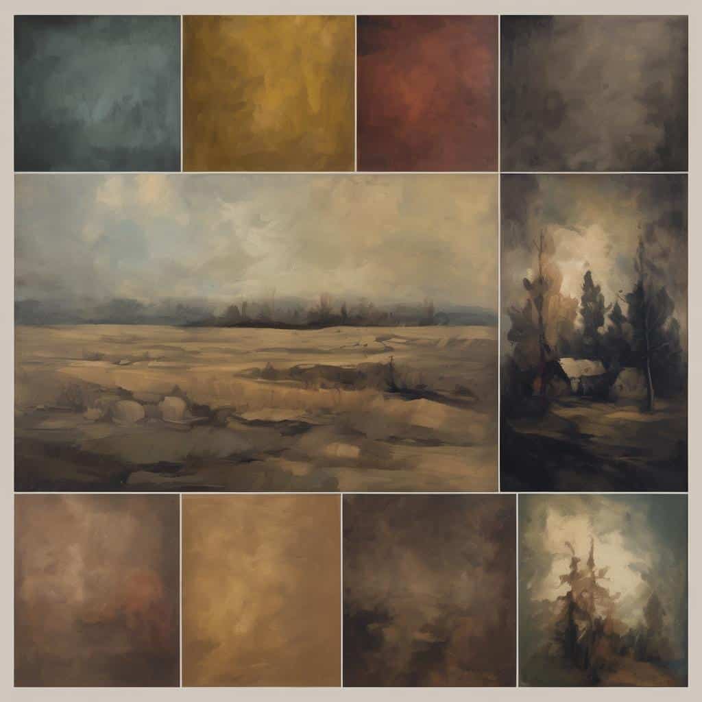 Ουρανός και φύση σε ατμόσφαιρα σιωπής, με ήρεμα χρώματα και λουλουδένια τοπία.